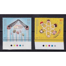 ARGENTINA 2009 GJ 3763/64 SERIE COMPLETA DE ESTAMPILLAS NUEVAS MINT U$ 2